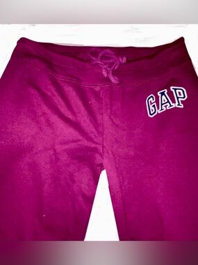 GAP Maroon Drawstring Sweatpants